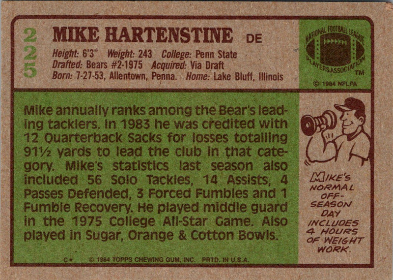 1984 Topps Mike Hartenstine