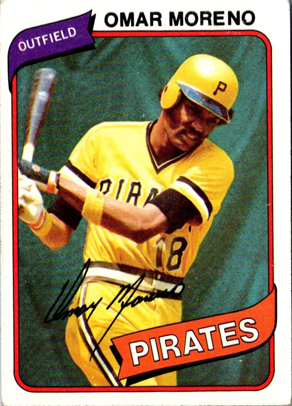 1980 Topps Omar Moreno #165