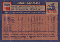 1984 Topps Juan Agosto #409 Rookie