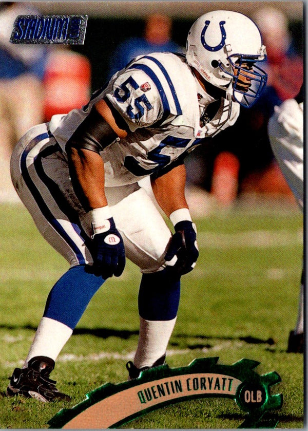 1997 Stadium Club Quentin Coryatt #72