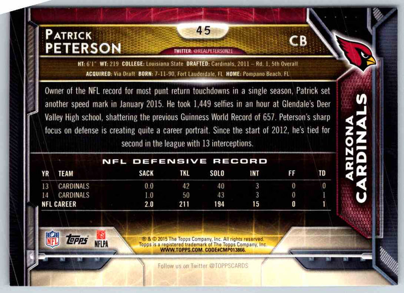 2013 Topps Patrick Peterson