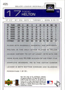 2003 Upper Deck Todd Helton