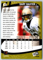2001 Press Pass Gary Baxter #43
