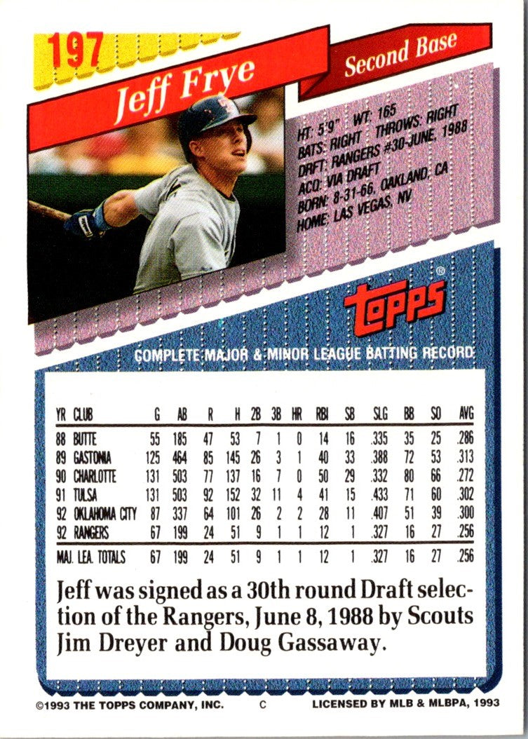 1993 Topps Jeff Frye