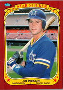 1986 Fleer Star Stickers Jim Presley