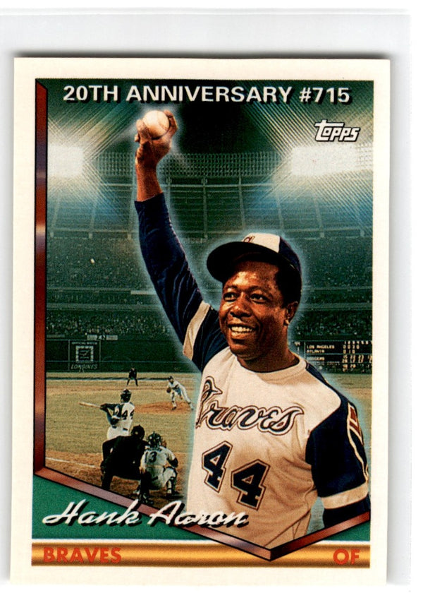 1994 Topps Hank Aaron 715 HR #715