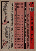 1981 Topps Rob Wilfong #453