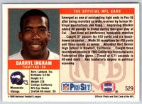 1989 NFL Proset Darryl Ingram #529
