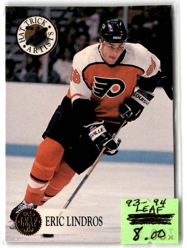1993 Leaf Hat Trick Artists Eric Lindros #7