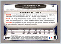 2013 Bowman Yovani Gallardo #64