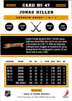 2012 Score Jonas Hiller #47