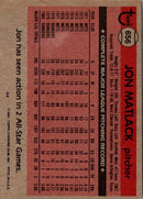 1981 Topps Jon Matlack