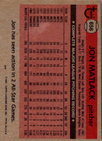 1981 Topps Jon Matlack #656