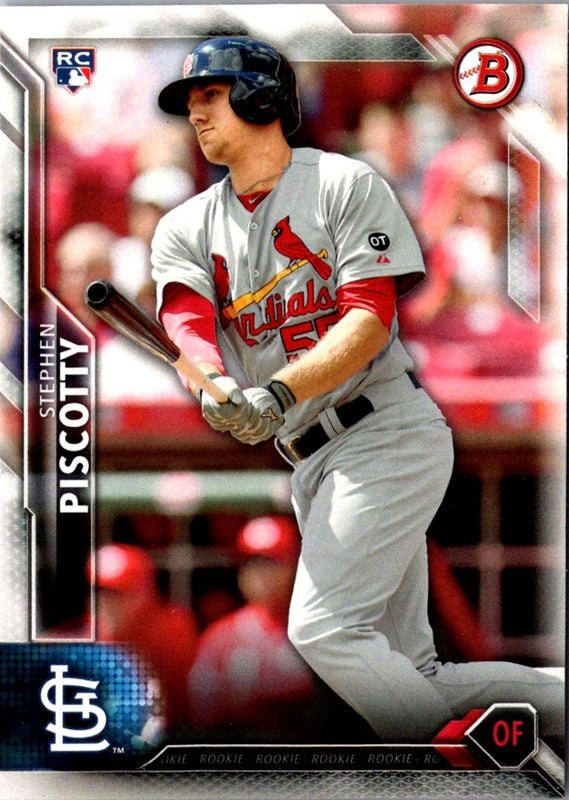 2016 Bowman Stephen Piscotty #123 Rookie
