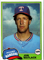 1981 Topps Jon Matlack #656