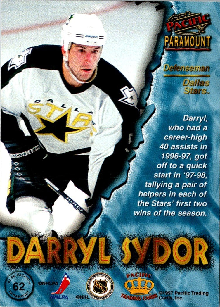 1997 Pacific Paramount Silver Darryl Sydor