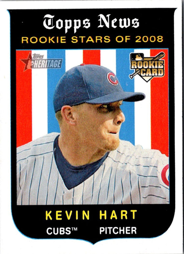 2008 Topps Heritage Kevin Hart #128 Rookie