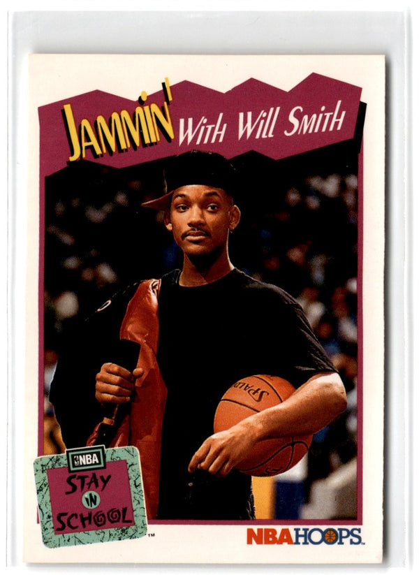 1990 Hoops Team Night Miami Heat Stay in School Ad Card #NNO
