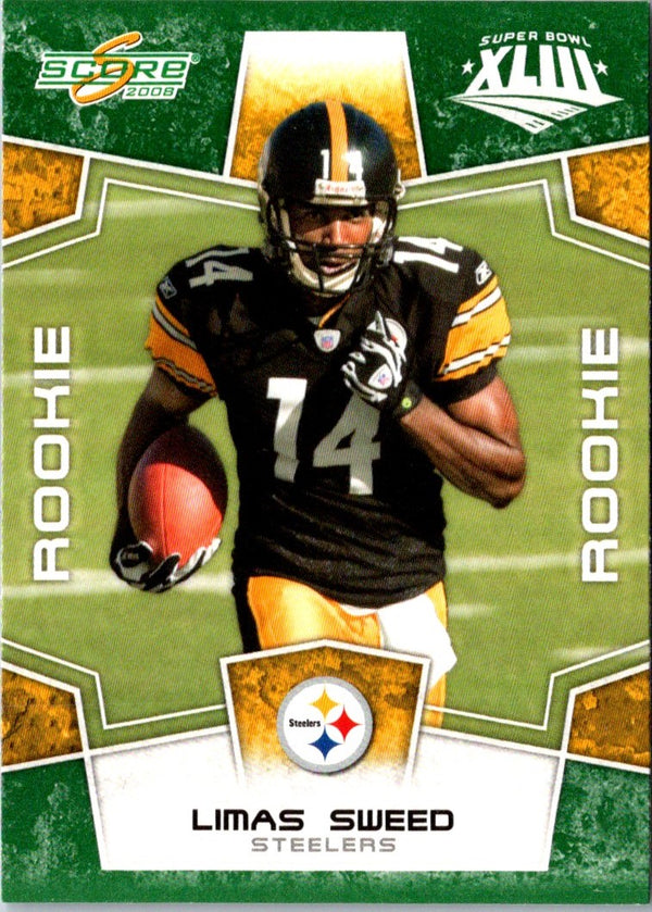 2008 Score Super Bowl XLIII Limas Sweed #373