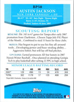 2008 Bowman Prospects Austin Jackson #BP50