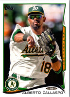 2014 Topps Oakland Athletics Alberto Callaspo #OAK14