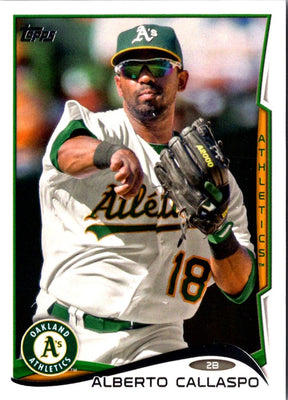 2014 Topps Oakland Athletics Alberto Callaspo #OAK14