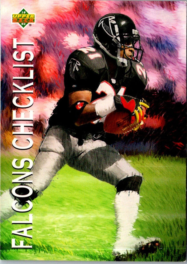 1993 Upper Deck Falcons Checklist #76