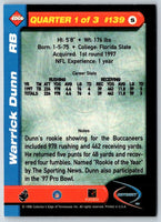 1998 Leaf Rookies & Stars Ticket Masters Warrick Dunn/Trent Dilfer #11
