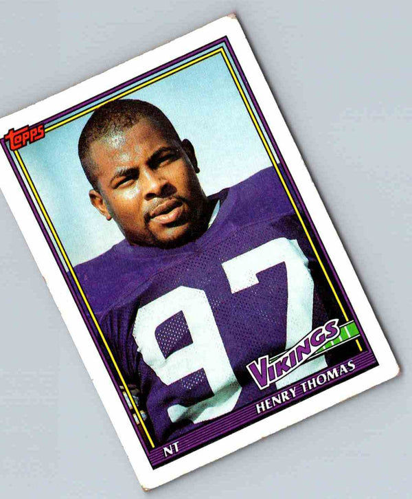 1991 Topps Football Henry Thomas #381