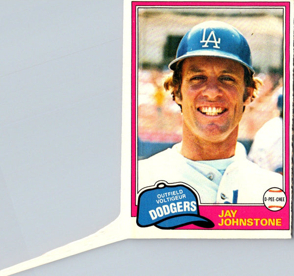 1981 Topps Jay Johnstone #372