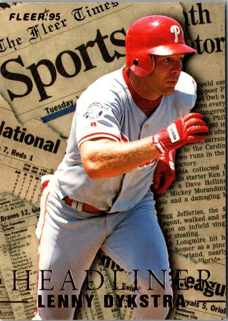 1995 Fleer Update Headliners Lenny Dykstra