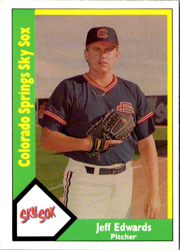 1990 CMC Colorado Springs Sky Sox Jeff Edwards #6