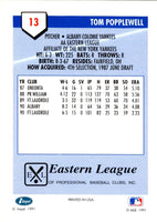 1991 Line Drive AA Tom Popplewell #13