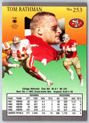 1991 Fleer Ultra Tom Rathman