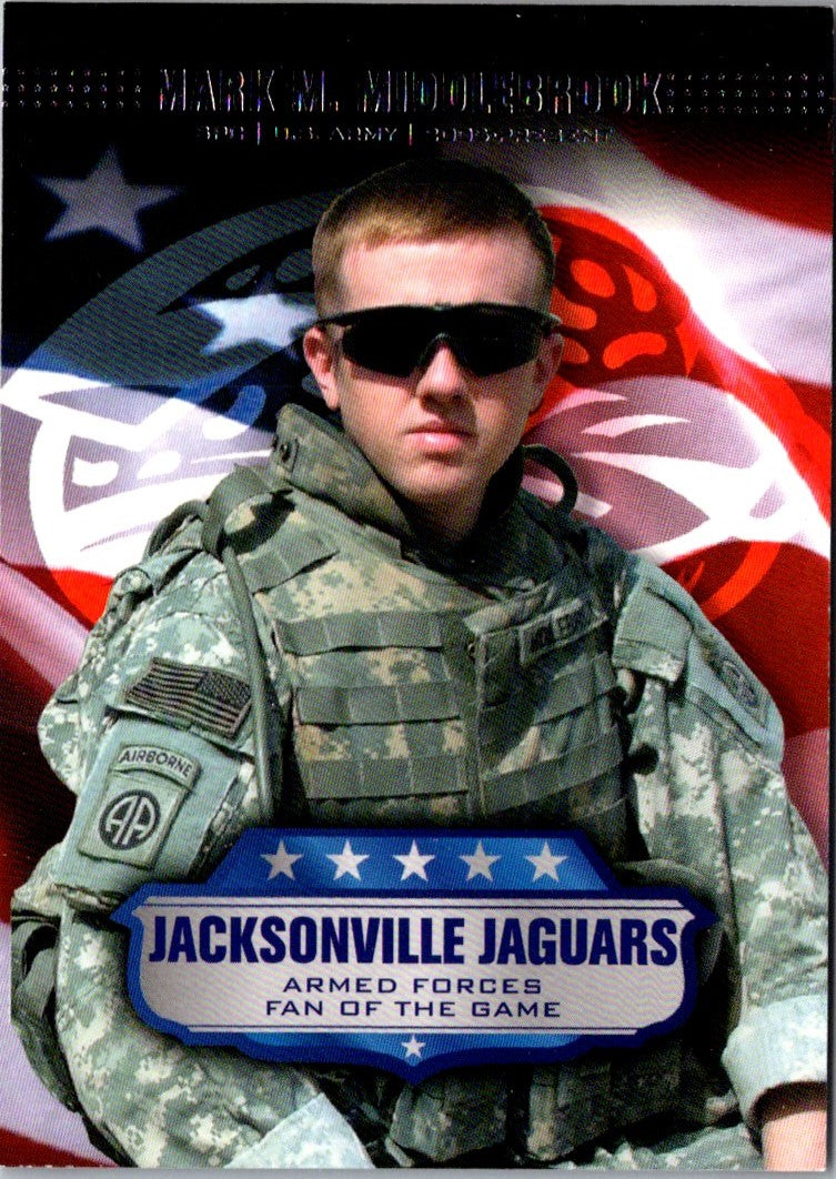 2008 Topps Armed Forces Fans of the Game SPC Mark M. Middlebrook