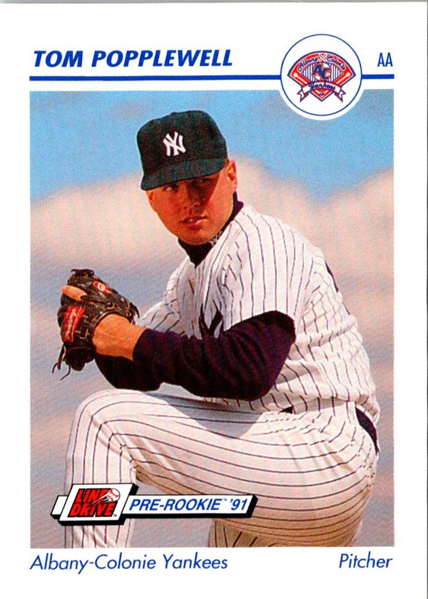 1991 Line Drive AA Tom Popplewell #13