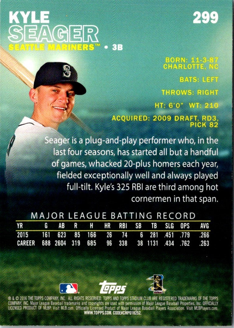 2016 Stadium Club Kyle Seager