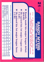 1988 Topps Toys'R'Us Rookies Randy Myers #21