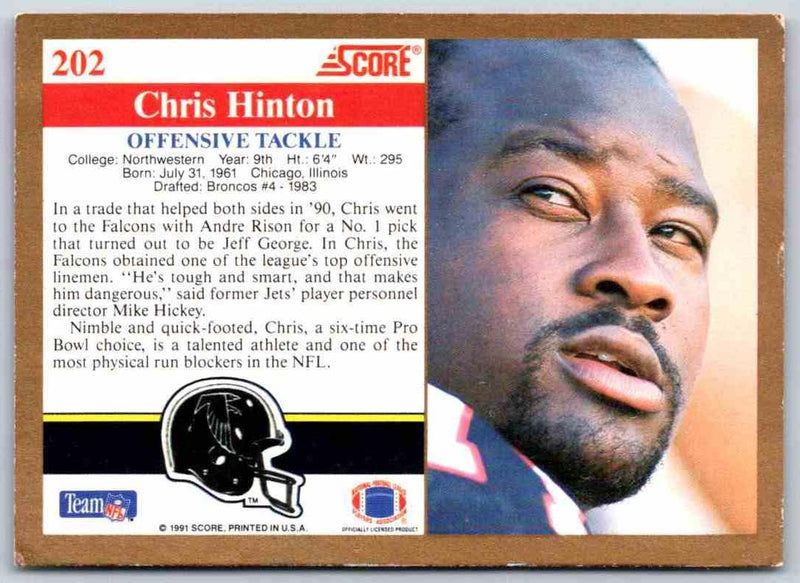 1991 Score Chris Hinton