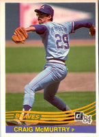 1984 Donruss Craig McMurtry #599 Rookie