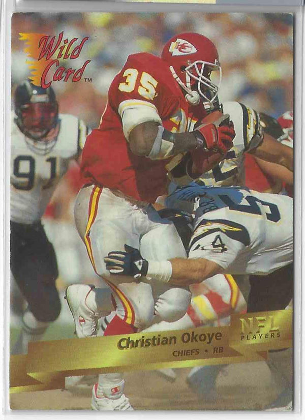 1993 Wild Card Christian Okoye #68