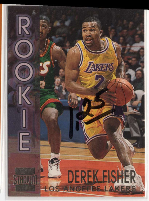 1996 Stadium Club Rookies II Derek Fisher #R7 Rookie