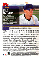1999 Topps Lyle Overbay #15 Autograph