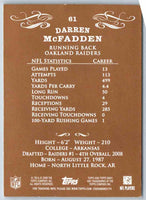 2011 Topps Football Darren Mcfadden #61