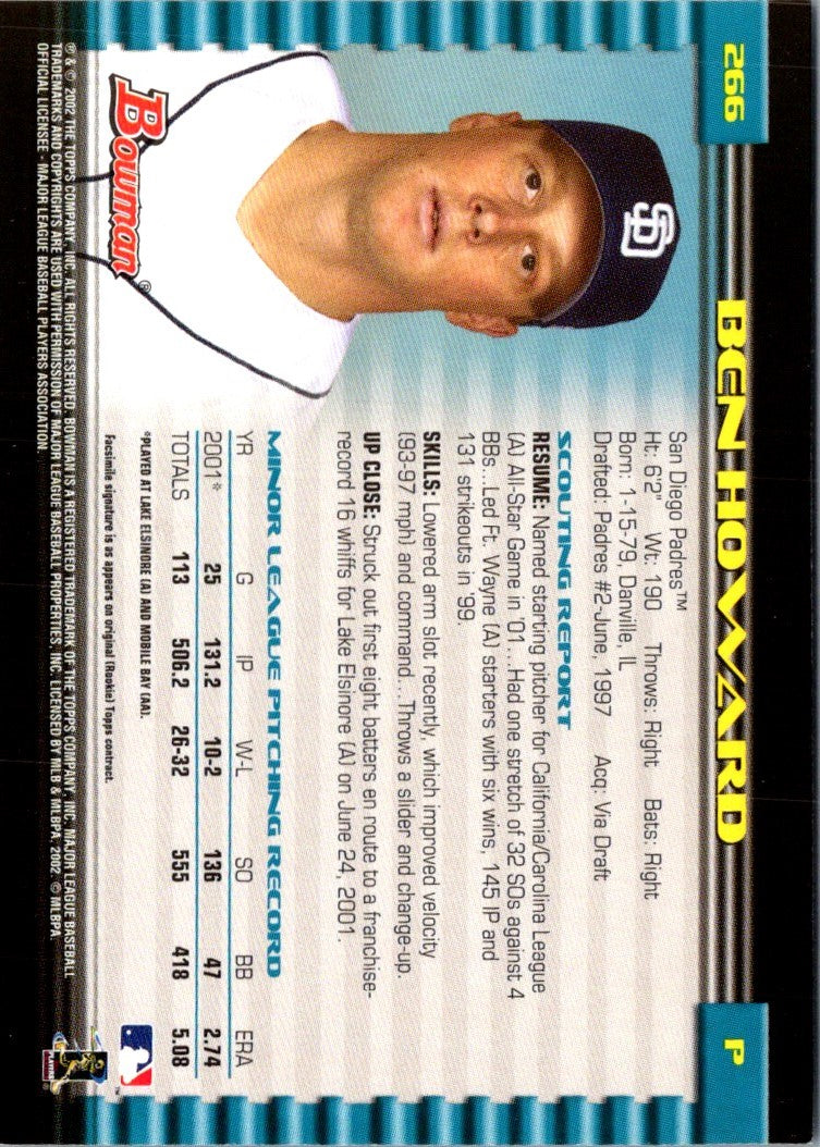 2002 Bowman Ben Howard