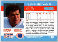 1990 Pro Set Ray Childress #118