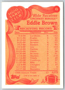 1989 Topps 1000 Yard Club Eddie Brown