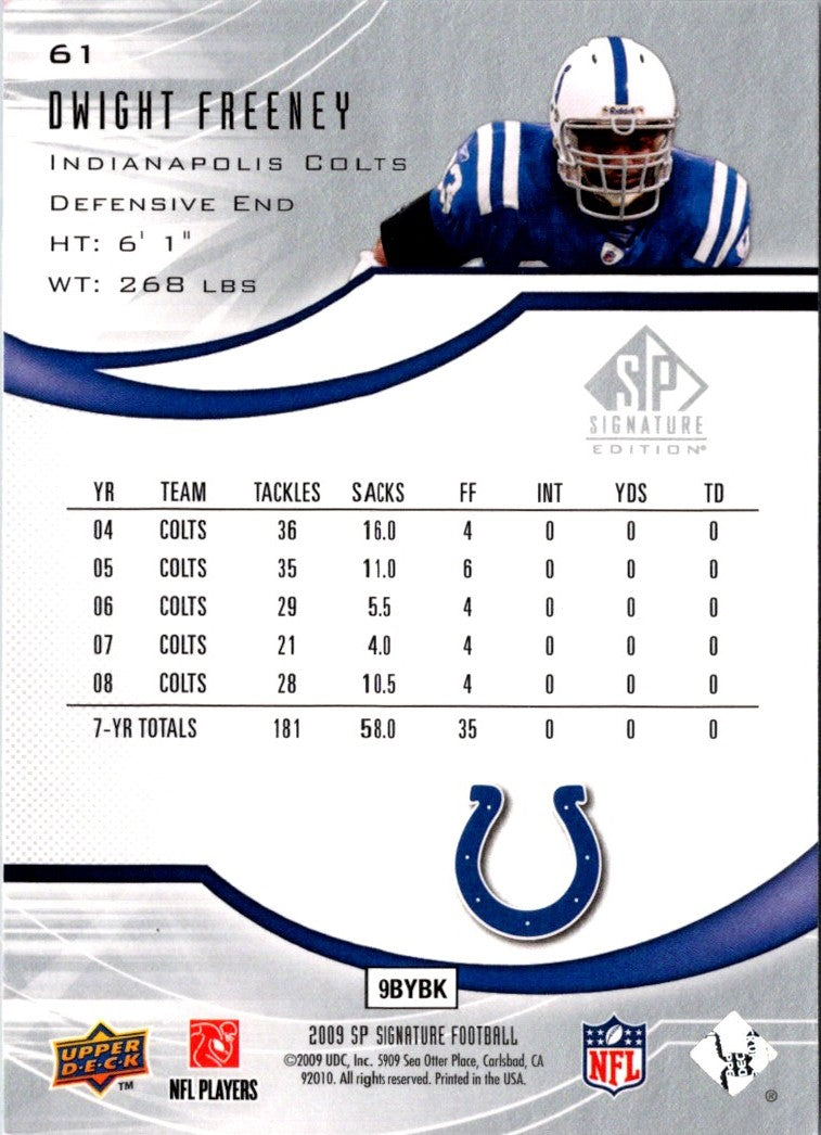 2009 SP Signature Dwight Freeney