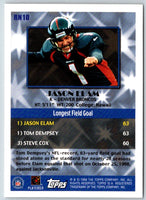1999 Topps Chrome Record Numbers Jason Elam #RN10
