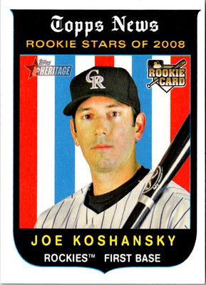 2008 Topps Heritage Joe Koshansky #132